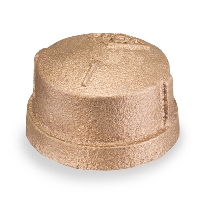 3 in. NPT Threaded Cap - 125# Lead Free Brass Pipe Fitting