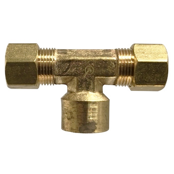 Female Branch Tees - LF Brass Compression Fittings - 18323LF