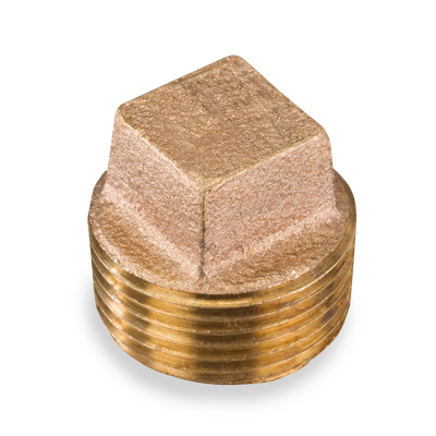 SOLID BRASS HEX HEAD PLUG - NPTF 